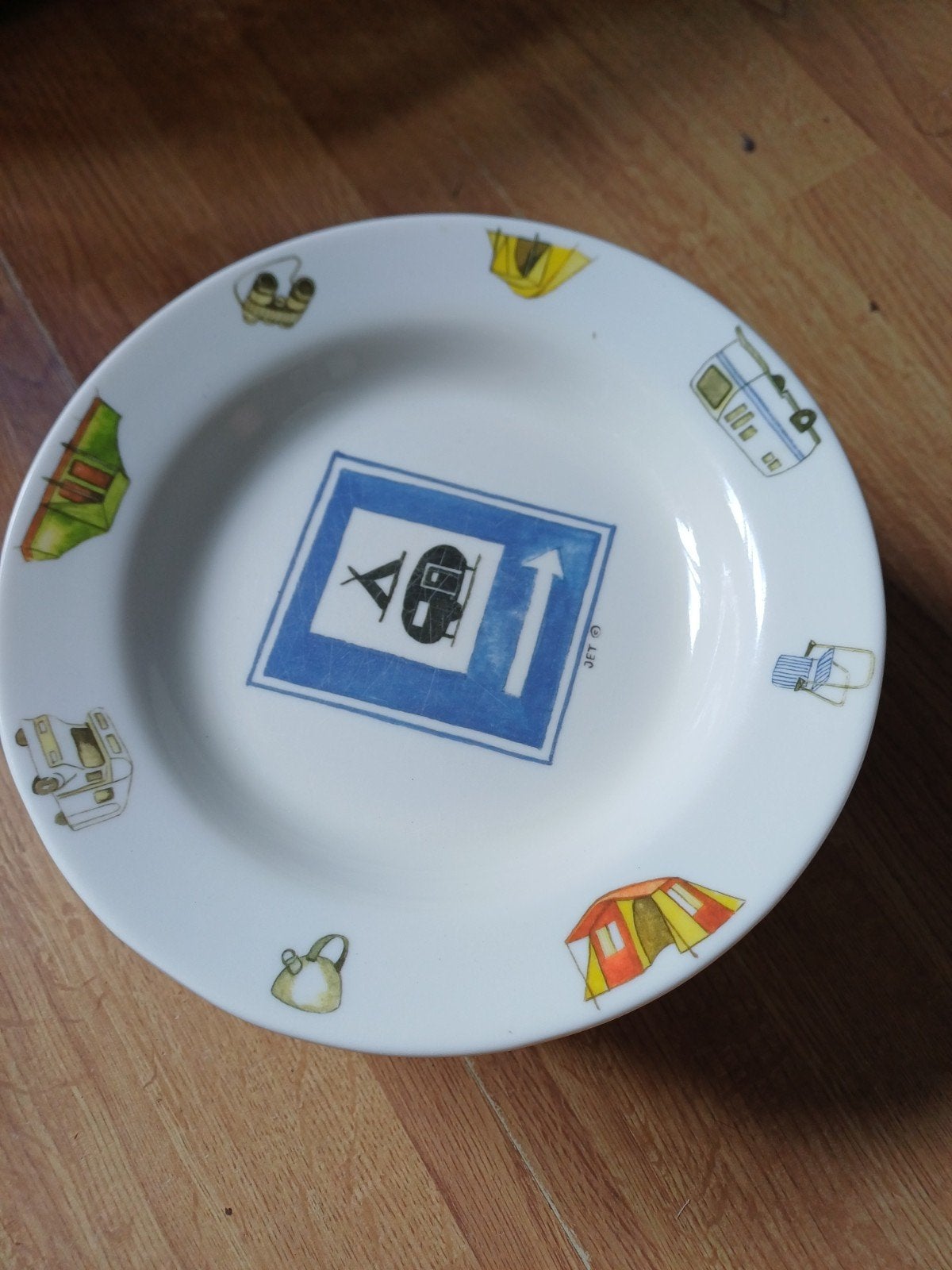 Camping borden diep en plat., Ophalen