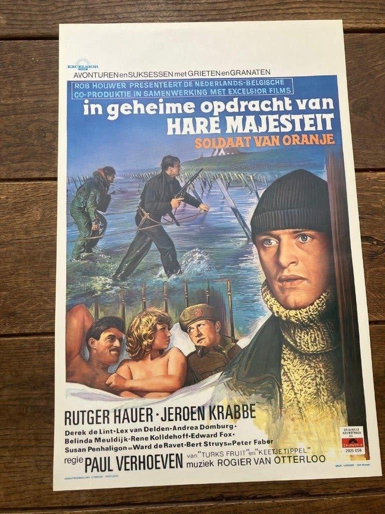 Poster Soldaat van oranje, Ophalen of Verzenden, Zo goed als nieuw, Film, Poster