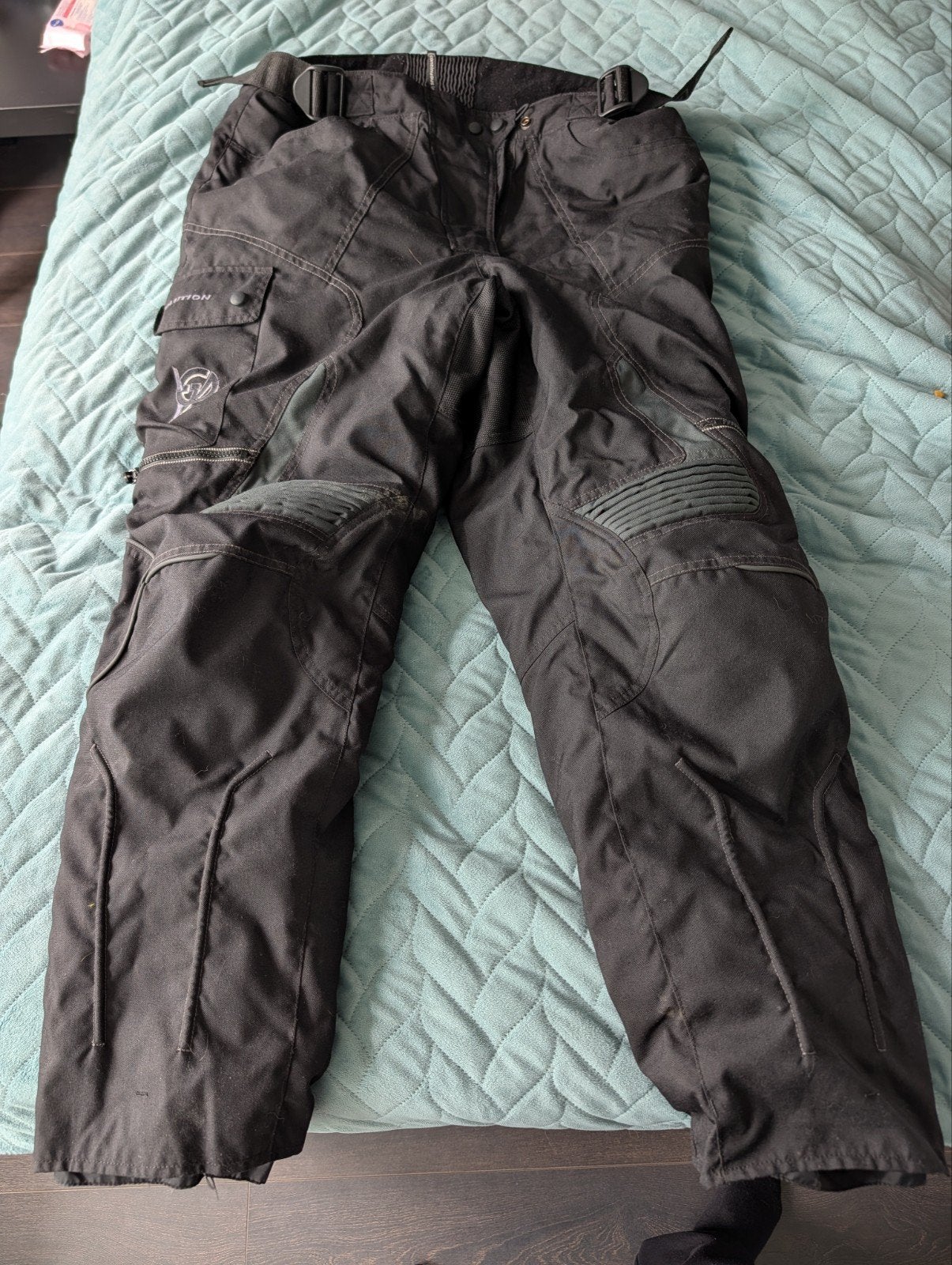 Zwarte dames textiele motorbroek met bescherming maat XL, Ophalen, Evolution motorsport, Broek | textiel, Dames