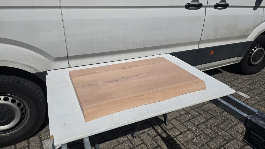 Massief Eiken Planken 80-100cm en Topbladen 70-100 x 45.5cm, Doe-het-zelf en Verbouw, Hout en Planken, Ophalen, 25 tot 50 mm, Eiken