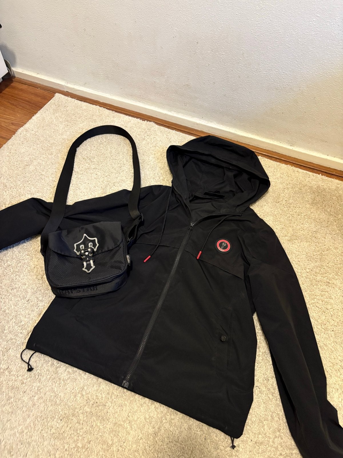 Trapstar windbreaker (S) en tas set - Zeer goede staat, Ophalen of Verzenden, Zo goed als nieuw, Maat 36 (S), Zwart