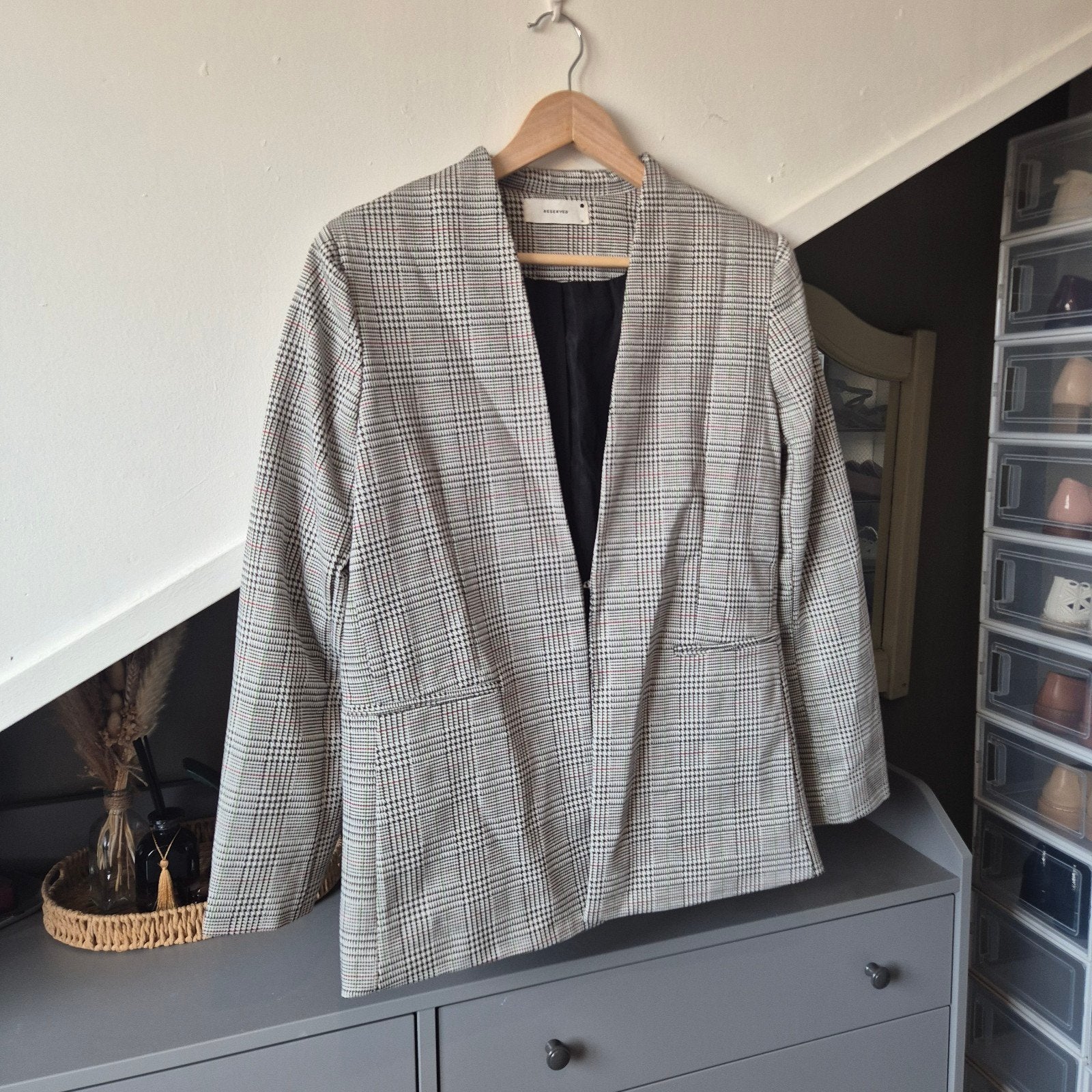 Reserved geruite blazer maat XL – Casual chic jasje, Maat 46/48 (XL) of groter, Ophalen of Verzenden, Zo goed als nieuw, Jasje