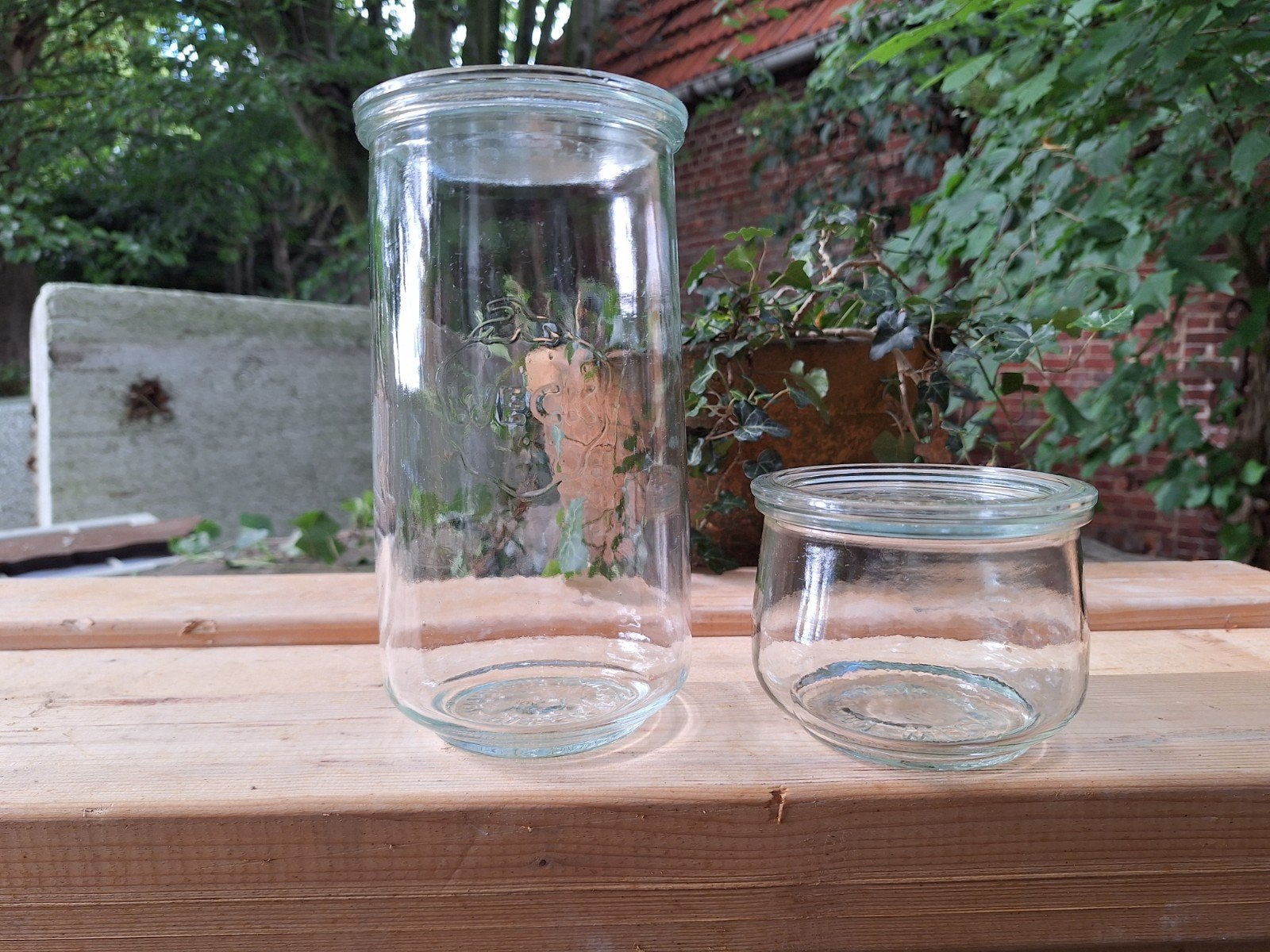 Grote hoeveelh.Inmaak potten Weck. 1,5 L en 1/2 L, Ophalen of Verzenden, Zo goed als nieuw