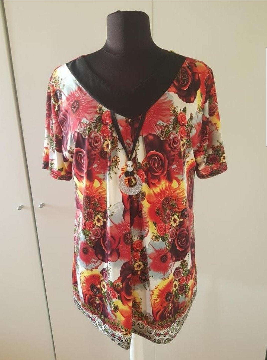 Prachtige kleurrijke Yue Sheng top – maat 46, Ophalen of Verzenden, Zo goed als nieuw, Maat 46/48 (XL) of groter