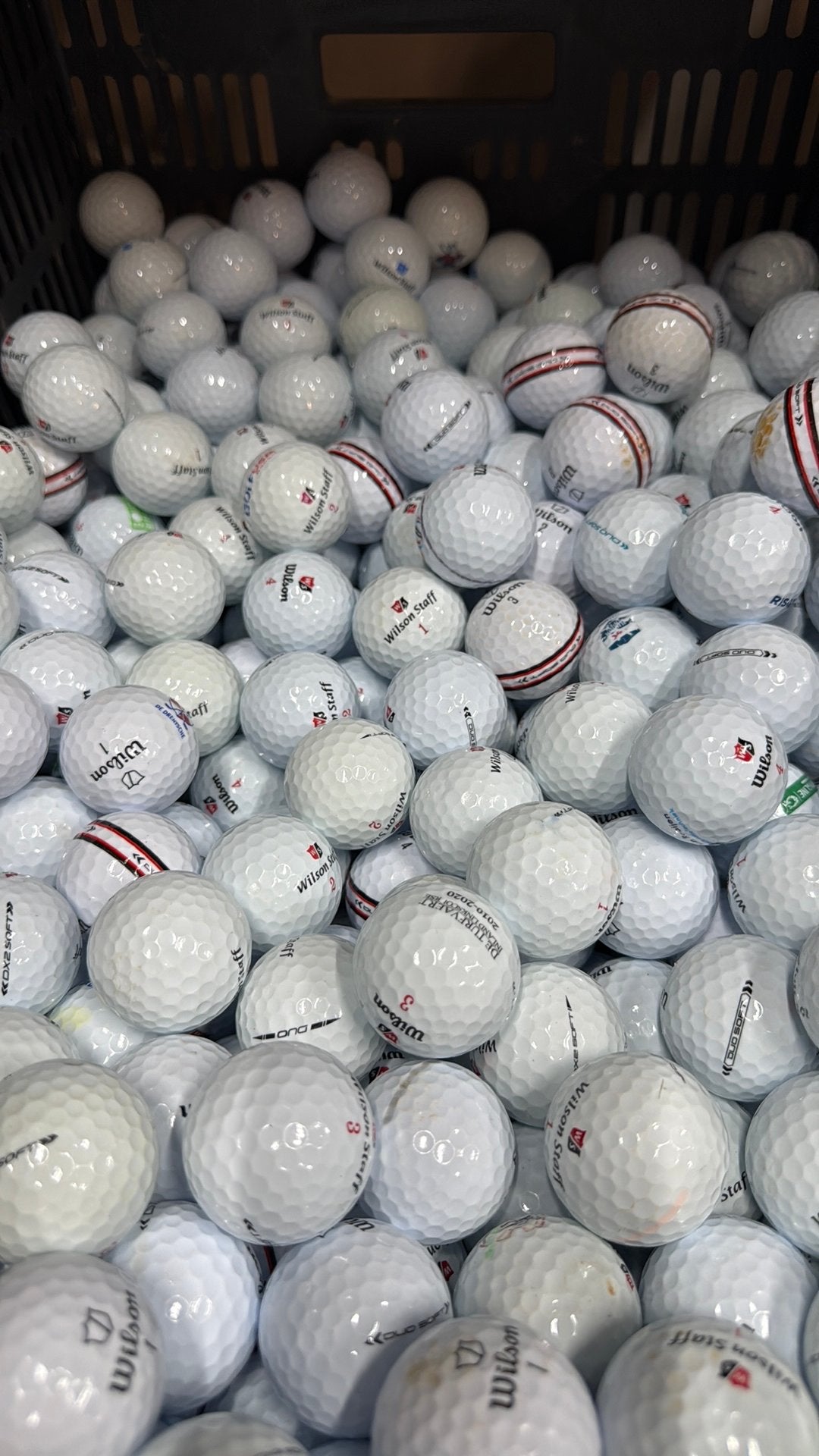 50x Wilson Duo / DX2 AAAAA golfballen, Ophalen of Verzenden, Zo goed als nieuw, Bal(len)