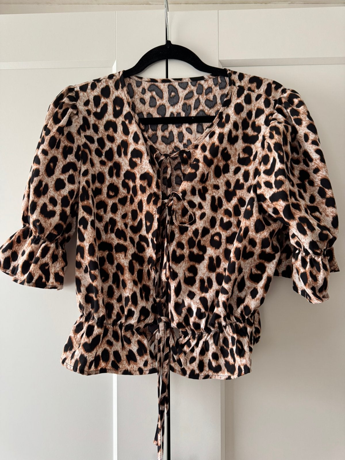 Dames blouse panter S, zwart bruin, Ophalen of Verzenden, Nieuw, Maat 36 (S), Bruin