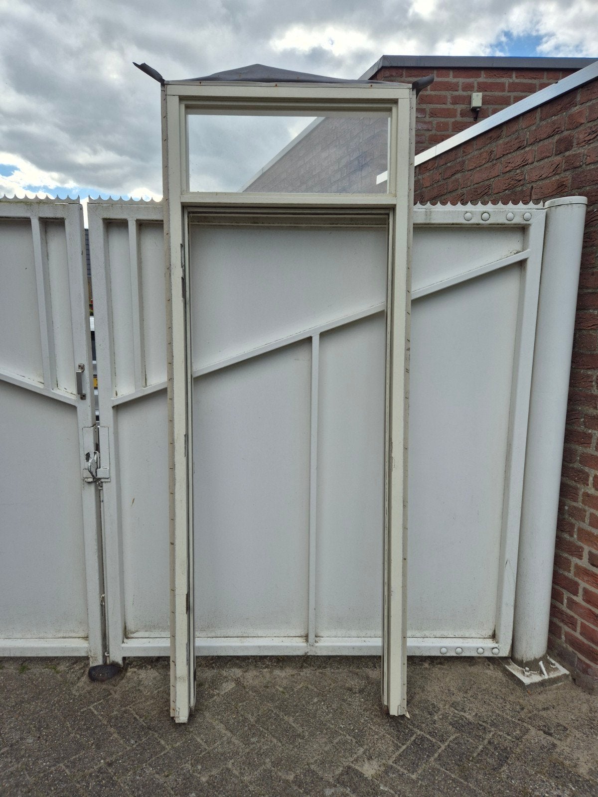 Deur kozijn met bovenlicht, Doe-het-zelf en Verbouw, Kozijnen en Schuifpuien, Ophalen