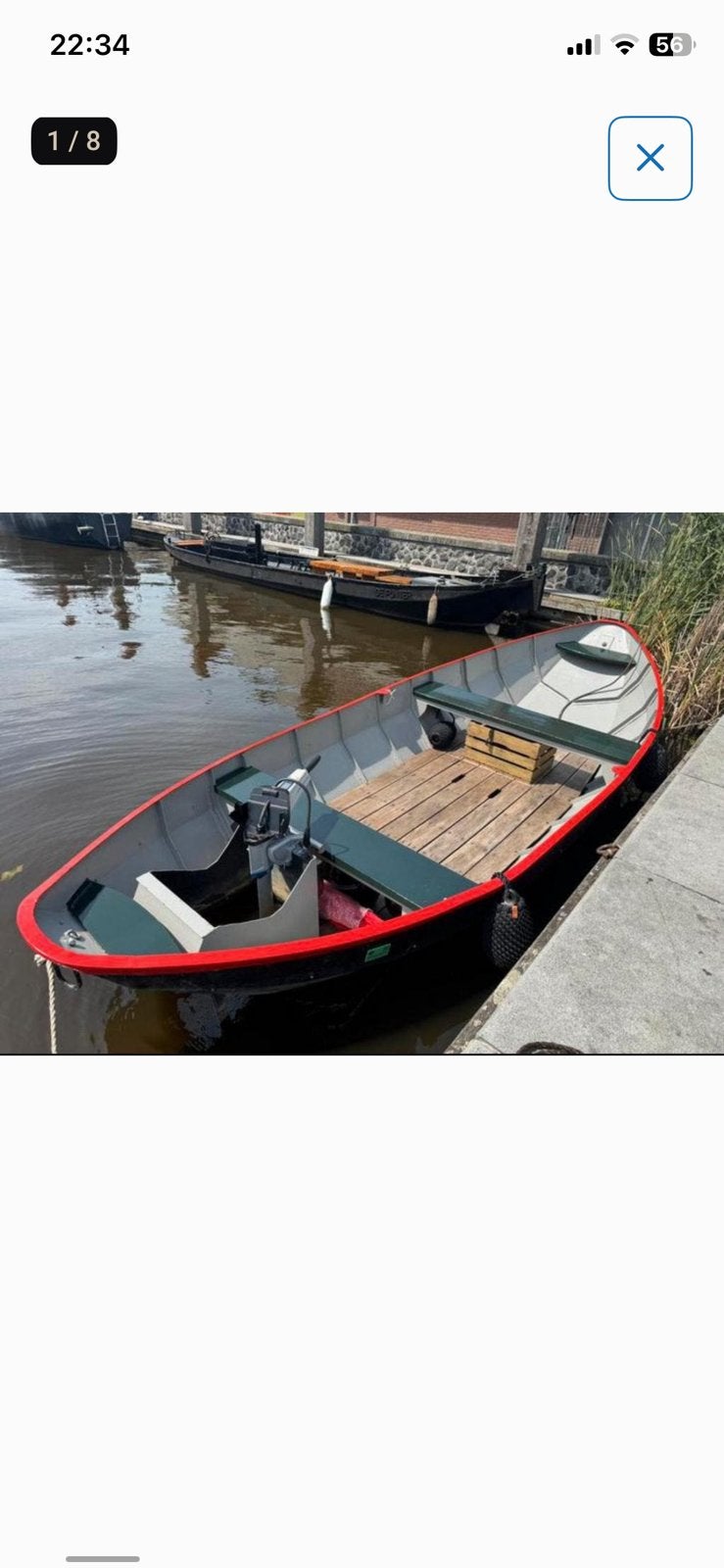 Boot zonder motor, Watersport en Boten, Ophalen of Verzenden, Zo goed als nieuw, Motor en Techniek, Motorboot