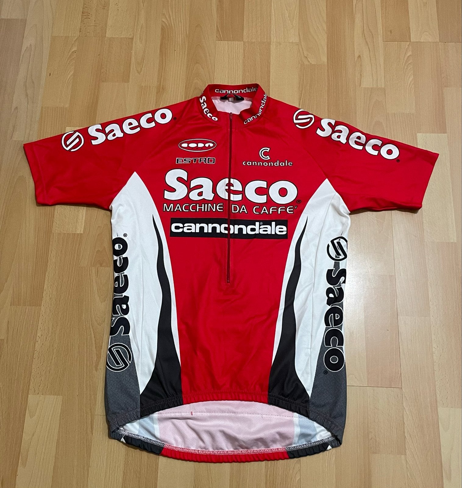 Cannondale Saeco Wielershirt Maat XL, Gebruikt, Heren, Ophalen of Verzenden, XL