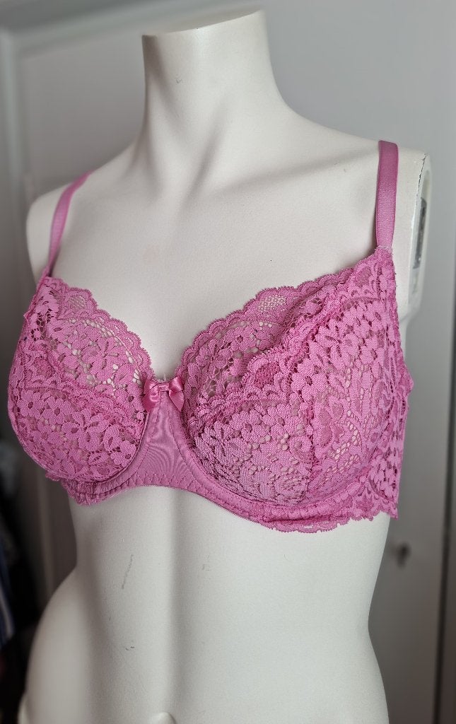 Hunkemöller Roze Kanten Beugel BH - Maat 85D, Hunkemoller, Ophalen of Verzenden, Roze, BH