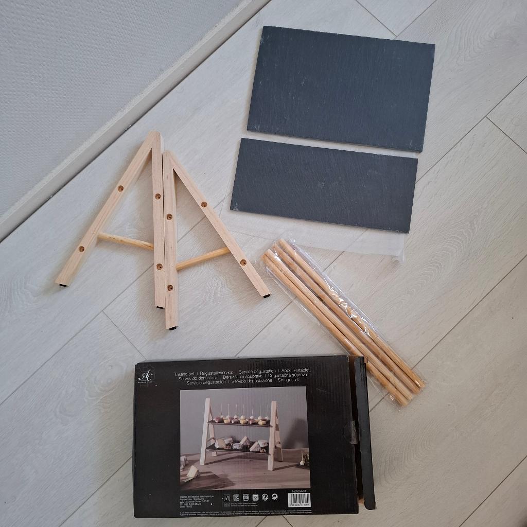 Absolu Chic leistenen/hout etagere, Ophalen, Zo goed als nieuw