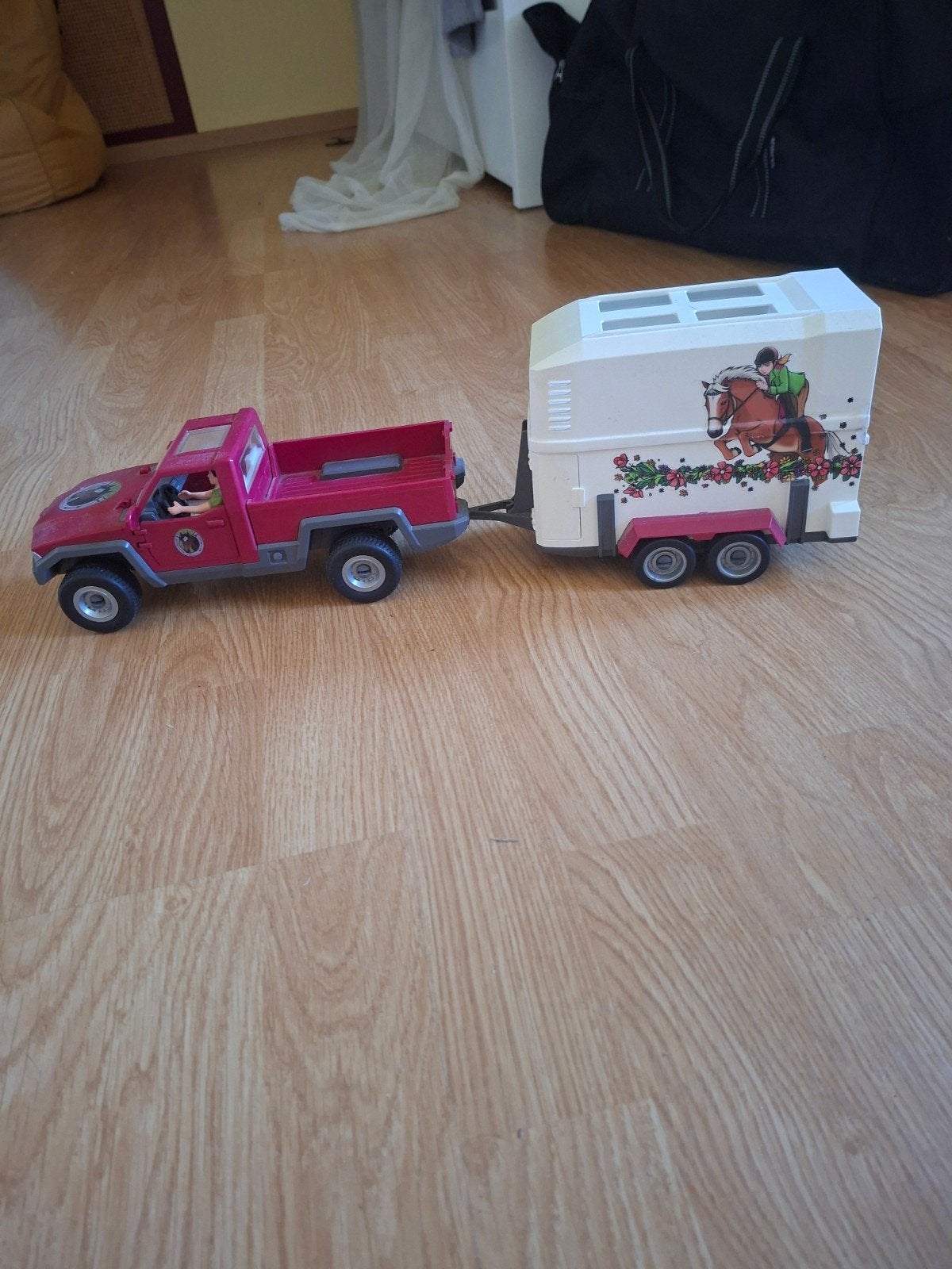 Schleich auto en trailer, Verzenden, Zo goed als nieuw