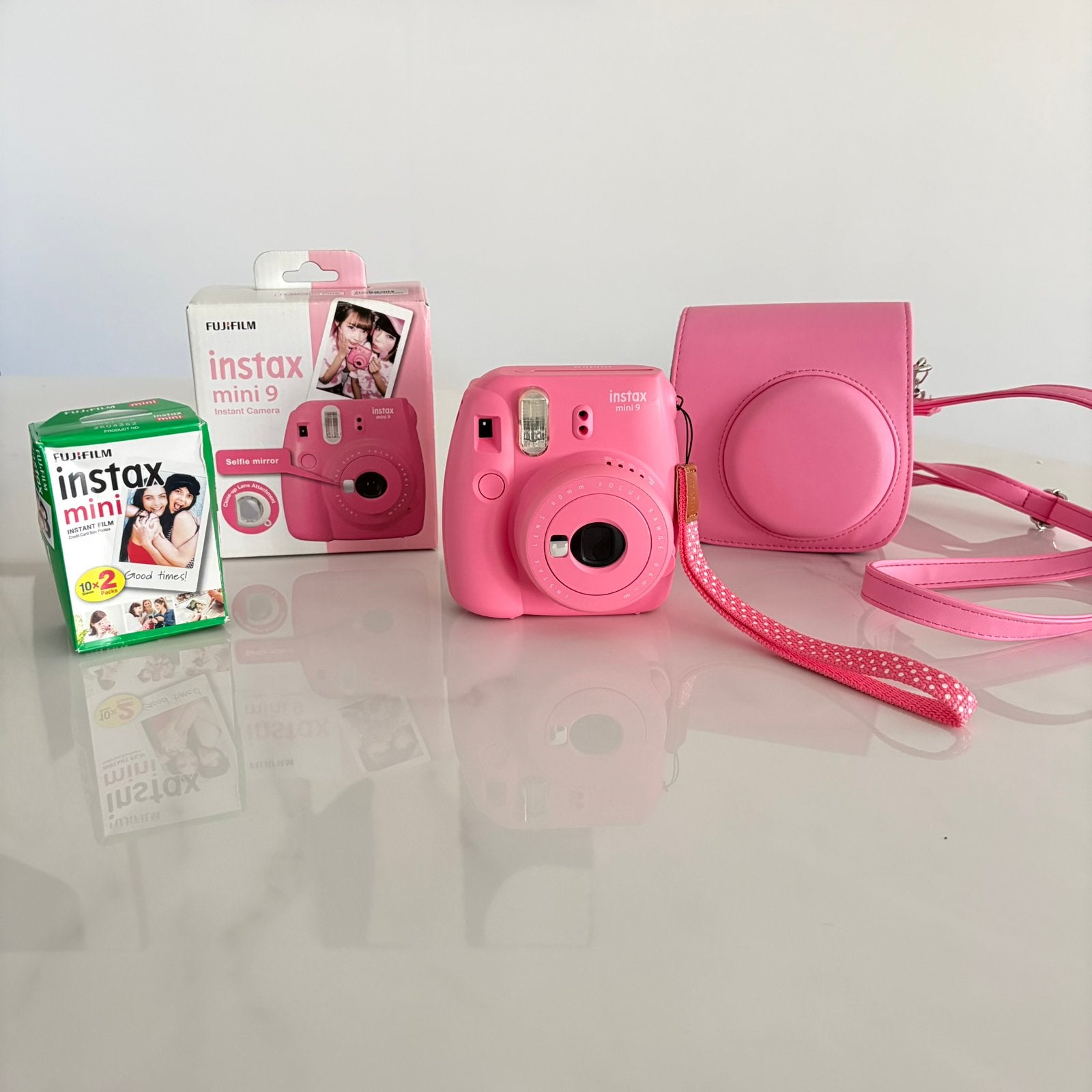 Fujifilm | Instax mini 9 instant camera & accessoires, Ophalen of Verzenden, Zo goed als nieuw, Polaroid, Fuji