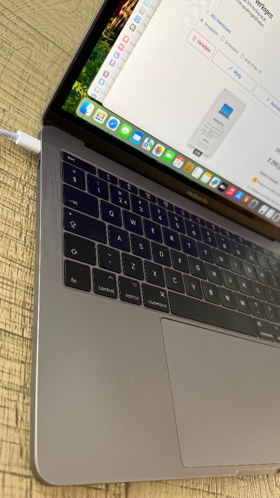 MacBook Pro Space Grey CPU 2,3GHz 8GB, 128GB SSD UPGRADE BAT, MacBook Pro, 2 tot 3 Ghz, Qwerty, 8 GB