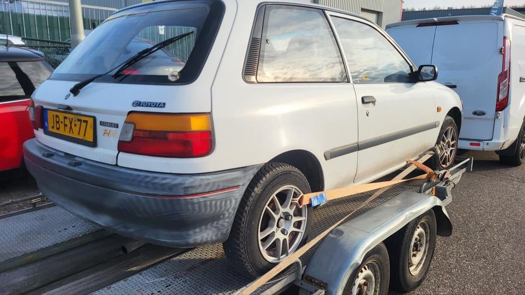 Toyota starlet p8 1.3 automaat in onderdelen te koop!, Auto-onderdelen, Ophalen, Gebruikt, Achterklep, Toyota