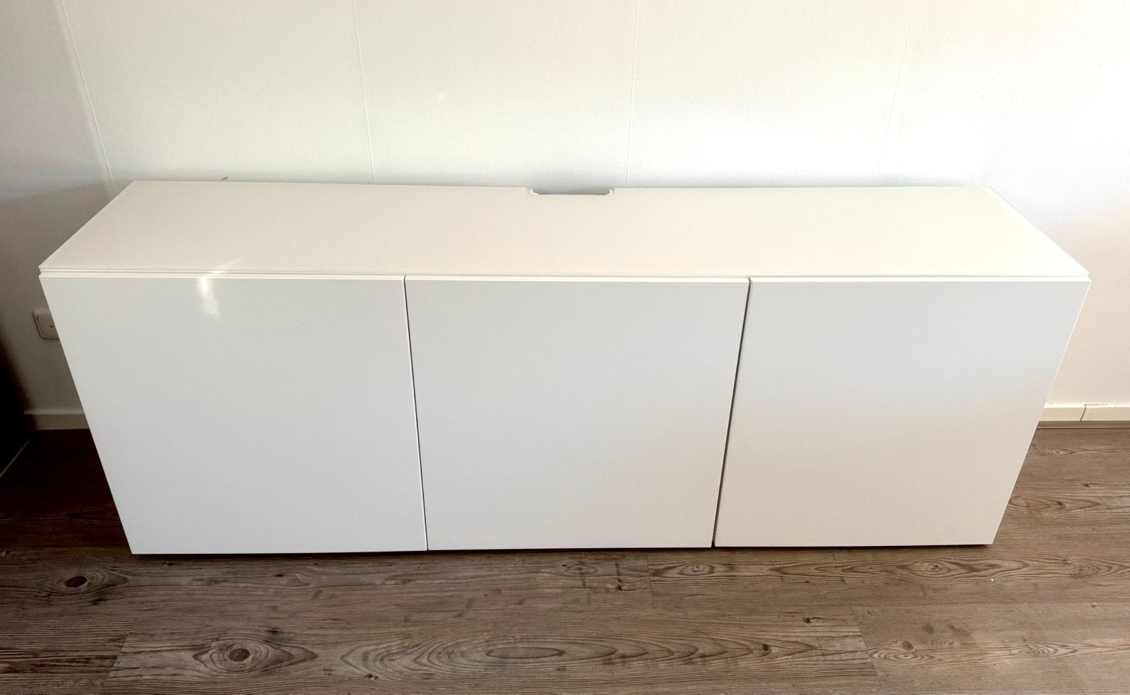 IKEA BESTÅ TV-kast/dressoir–wit hoogglans–180 x 65 x 42 cm, Ophalen, 50 – 75, Minder dan 50 cm, Zo goed als nieuw