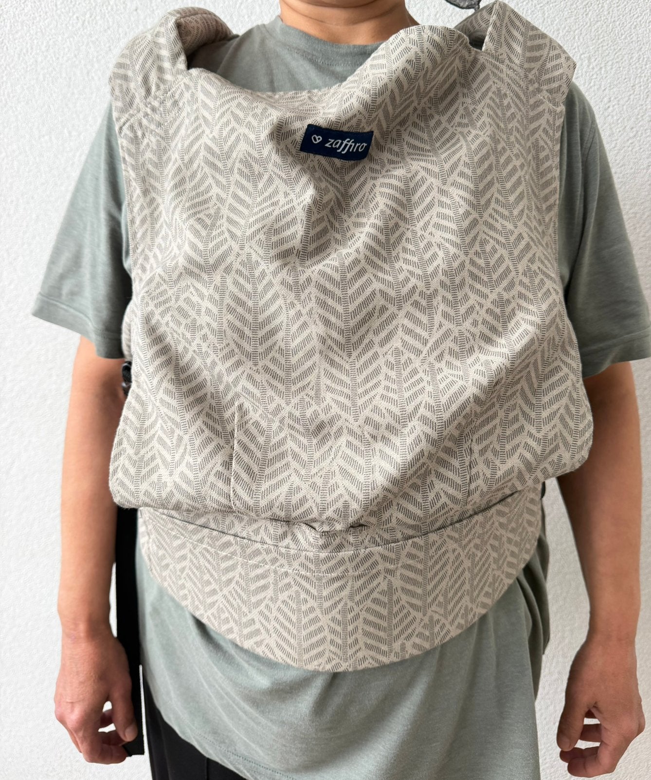 Zaffiro City draagzak – Beige Leaves, Kinderen en Baby's, Overige merken, Ophalen of Verzenden, Zo goed als nieuw, Buik