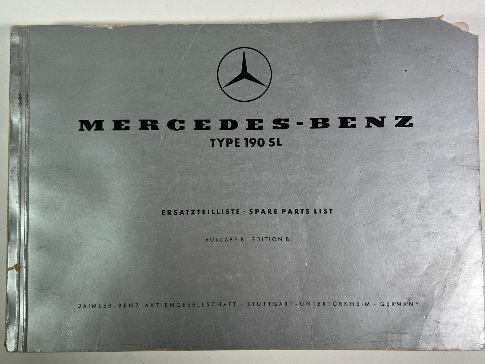 Mercedes-Benz Ersatzteilliste 190 SL Ausgabe B, Auto diversen, Handleidingen en Instructieboekjes, Ophalen of Verzenden
