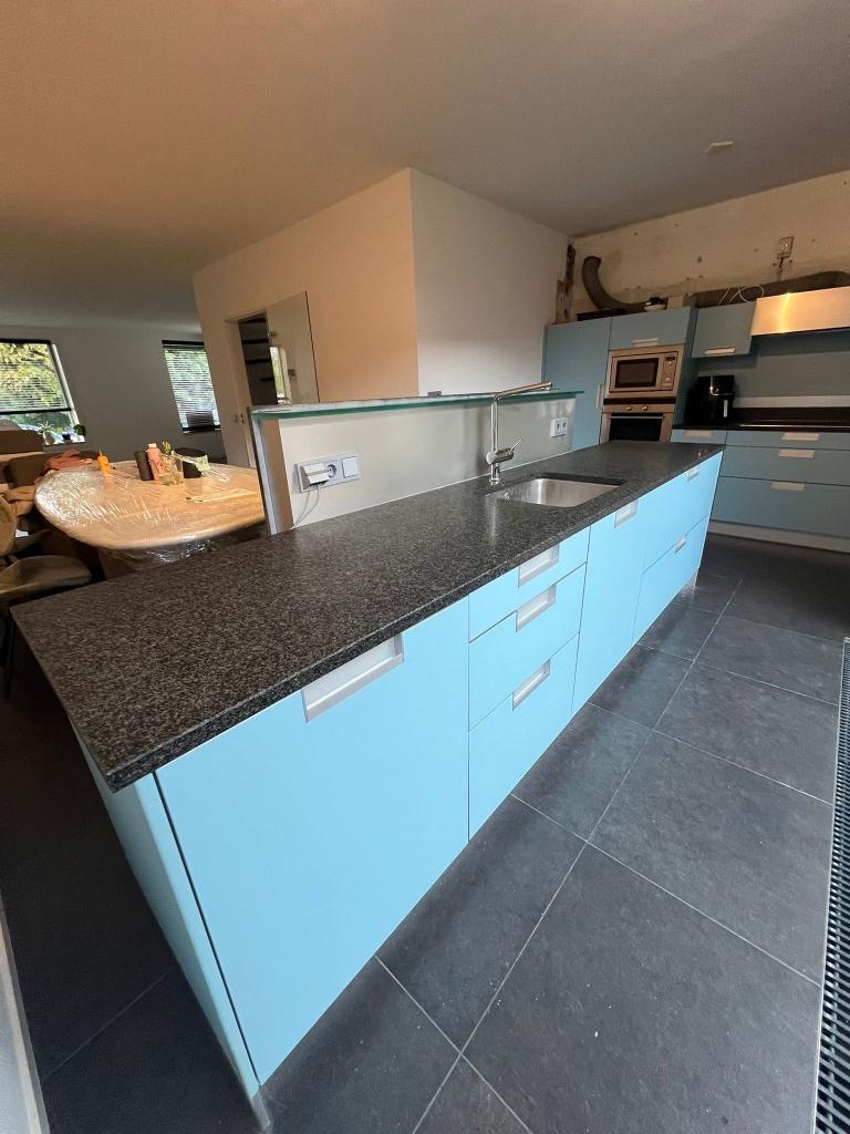 Complete keuken, Huis en Inrichting, Keuken | Complete keukens, Ophalen, Gebruikt, Blauw, Overige typen