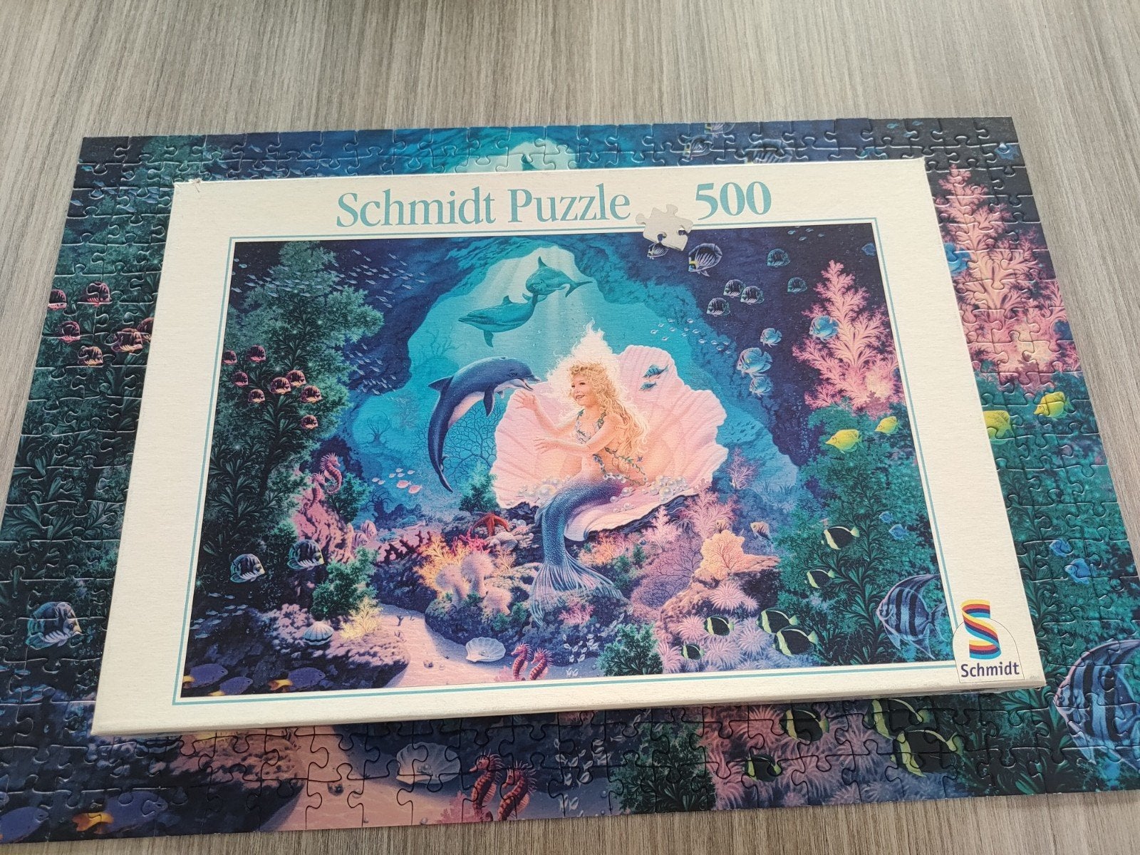 Schmidt puzzel 500 stukjes Little Mermaid, Ophalen of Verzenden, 500 t/m 1500 stukjes, Zo goed als nieuw, Legpuzzel