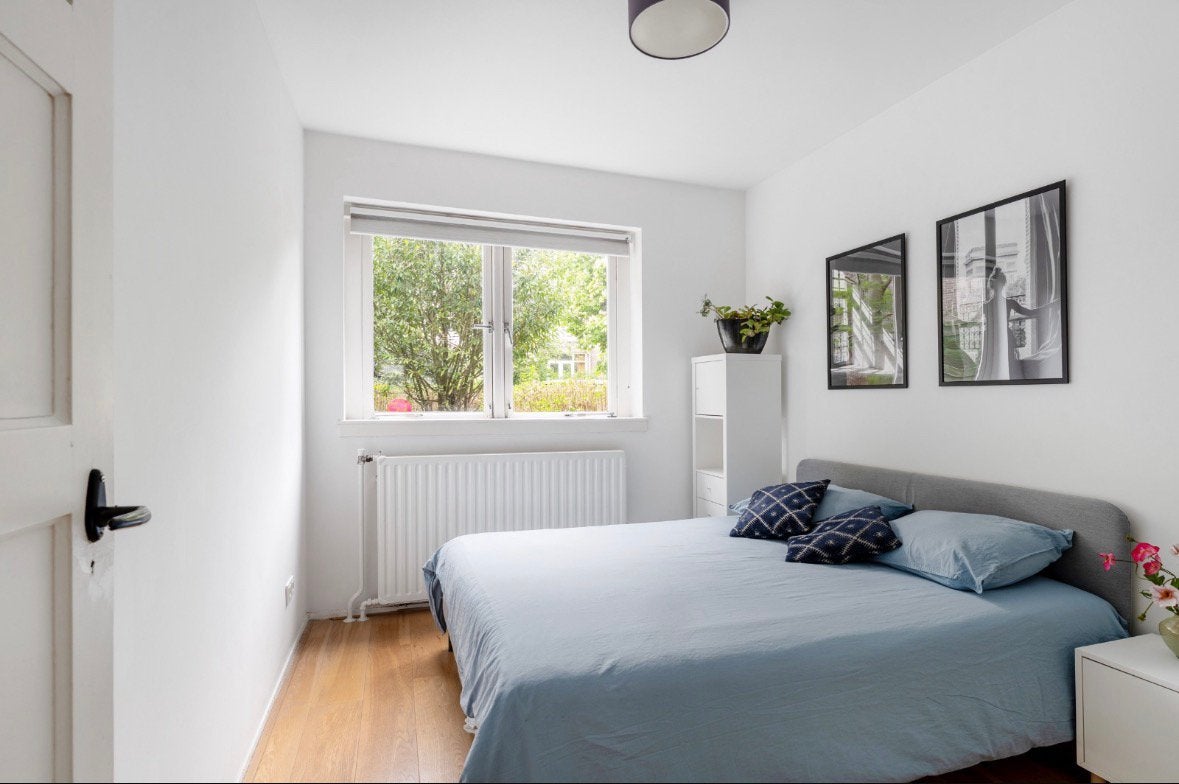 Ikea bed incl. lattenbodem en matras 160x200 cm, Ophalen, Tweepersoons, Zo goed als nieuw, 160 cm