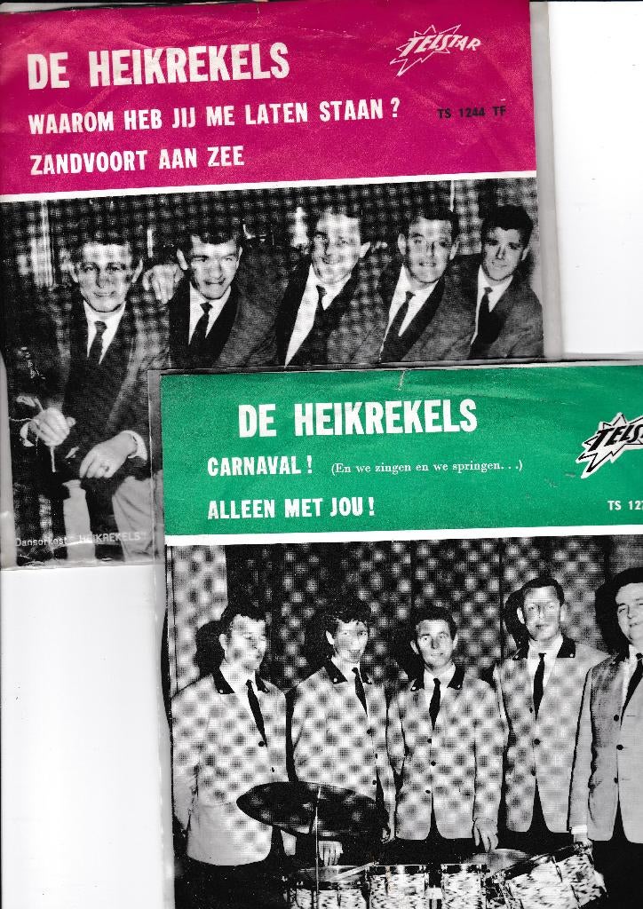 DE HEIKREKELS 2 SINGELS, Verzenden, Gebruikt, Overige formaten, Levenslied of Smartlap