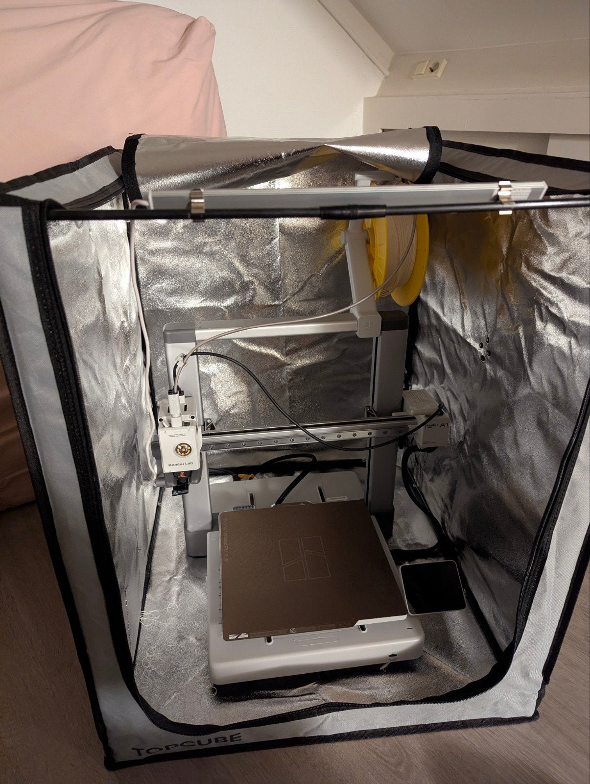Bambu Lab A1 3D printer met omhulsel, Computers en Software, Ophalen, Zo goed als nieuw