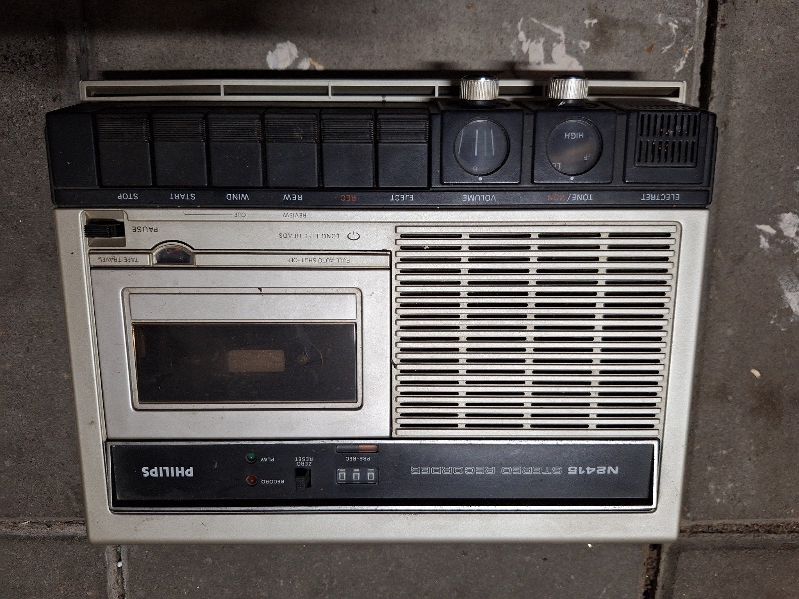 Vintage Philips N2415 Stereo Recorder/Cassetterecorder, Ophalen, Enkel, Philips
