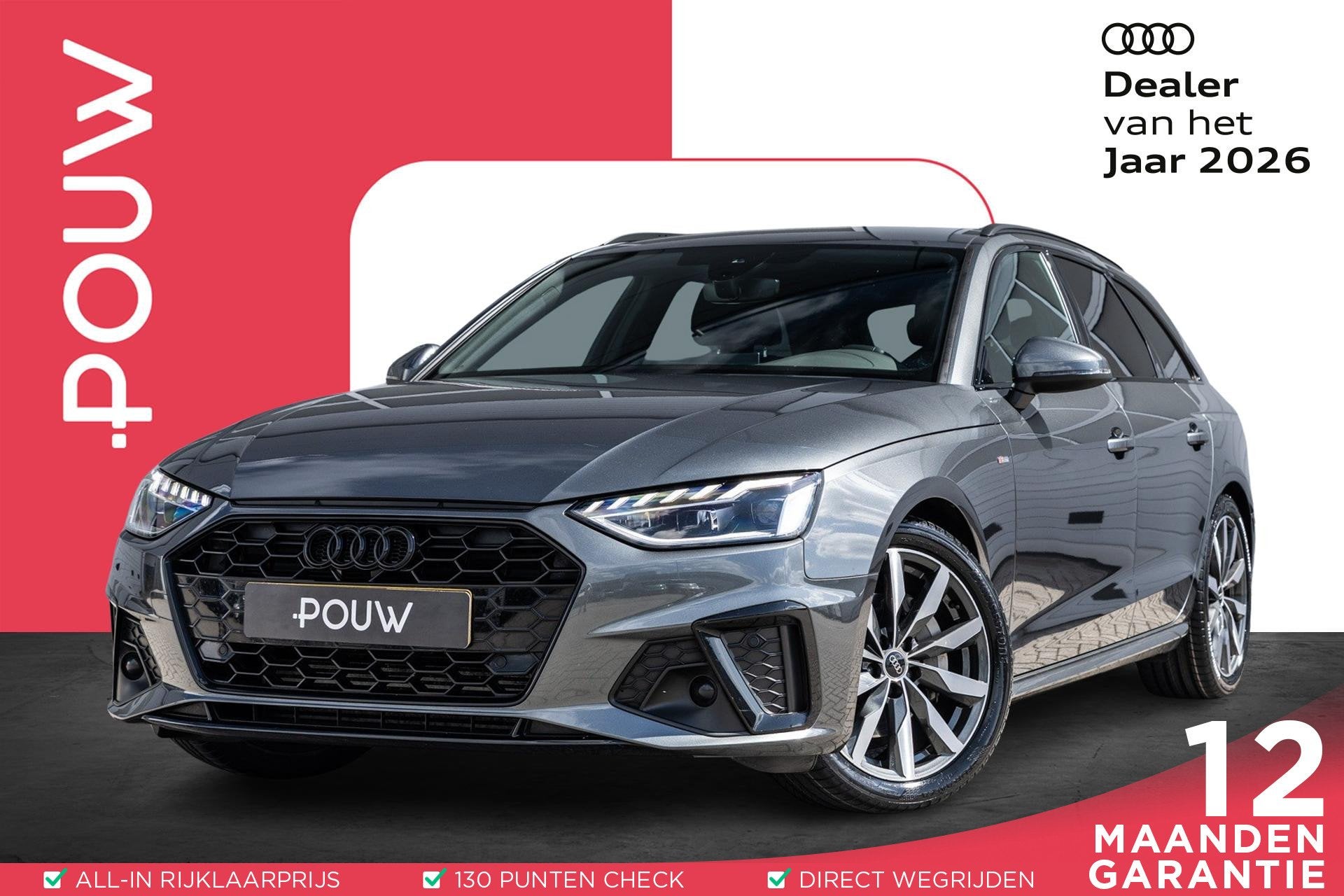 Audi A4 Avant 40 TFSI 204pk S edition Competition | Massages, Auto's, Audi, Gebruikt, 4 cilinders, 1984 cc, Origineel Nederlands