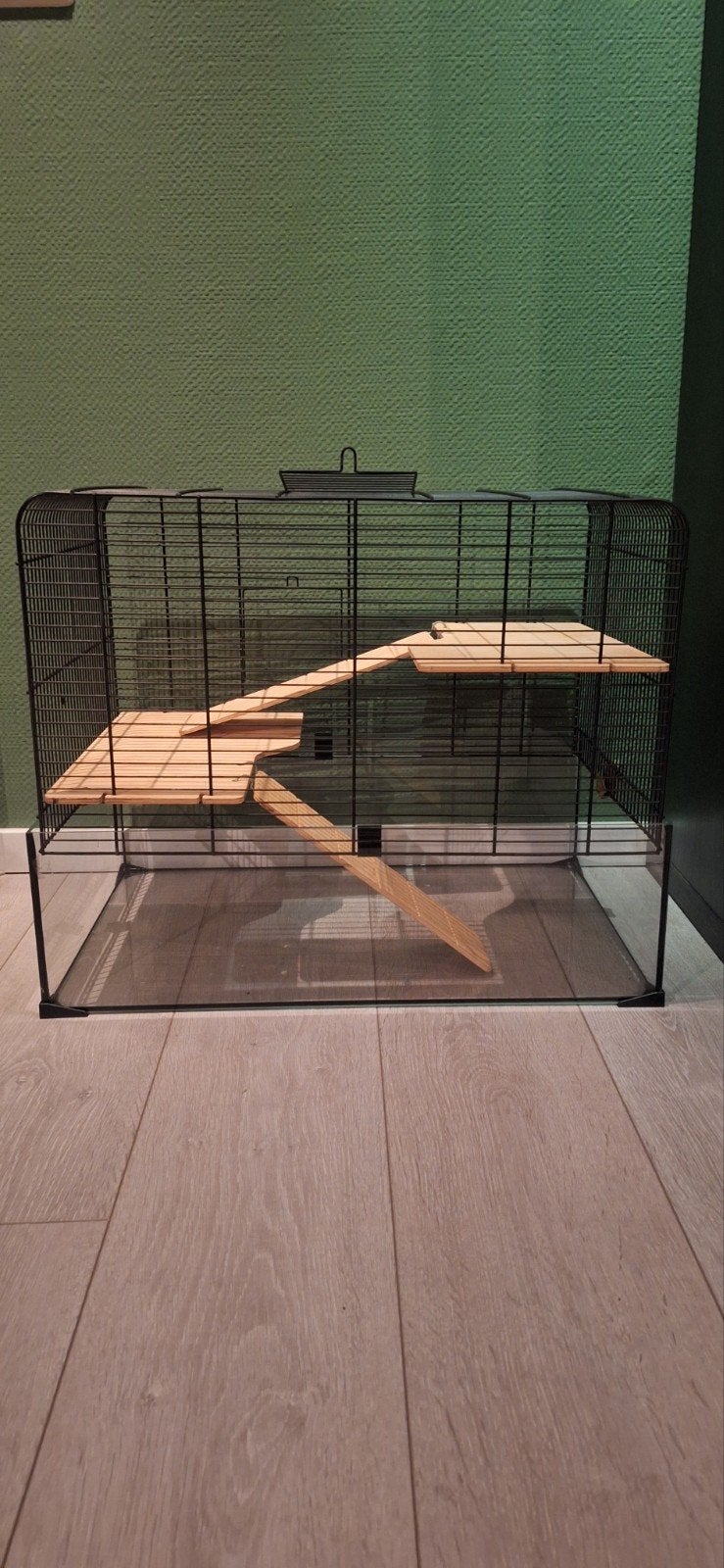 mooie hamsterkooi met 2 verdiepingen, Kooi, Minder dan 75 cm, Zo goed als nieuw, Hamster