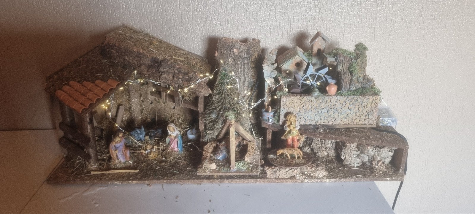 kerststal nostalgisch uniek, Ophalen of Verzenden
