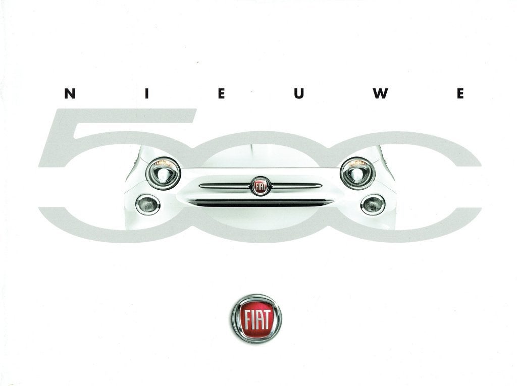 Folder Fiat 500 (Belgische uitgave - 2015), Verzenden, Gelezen, Overige merken
