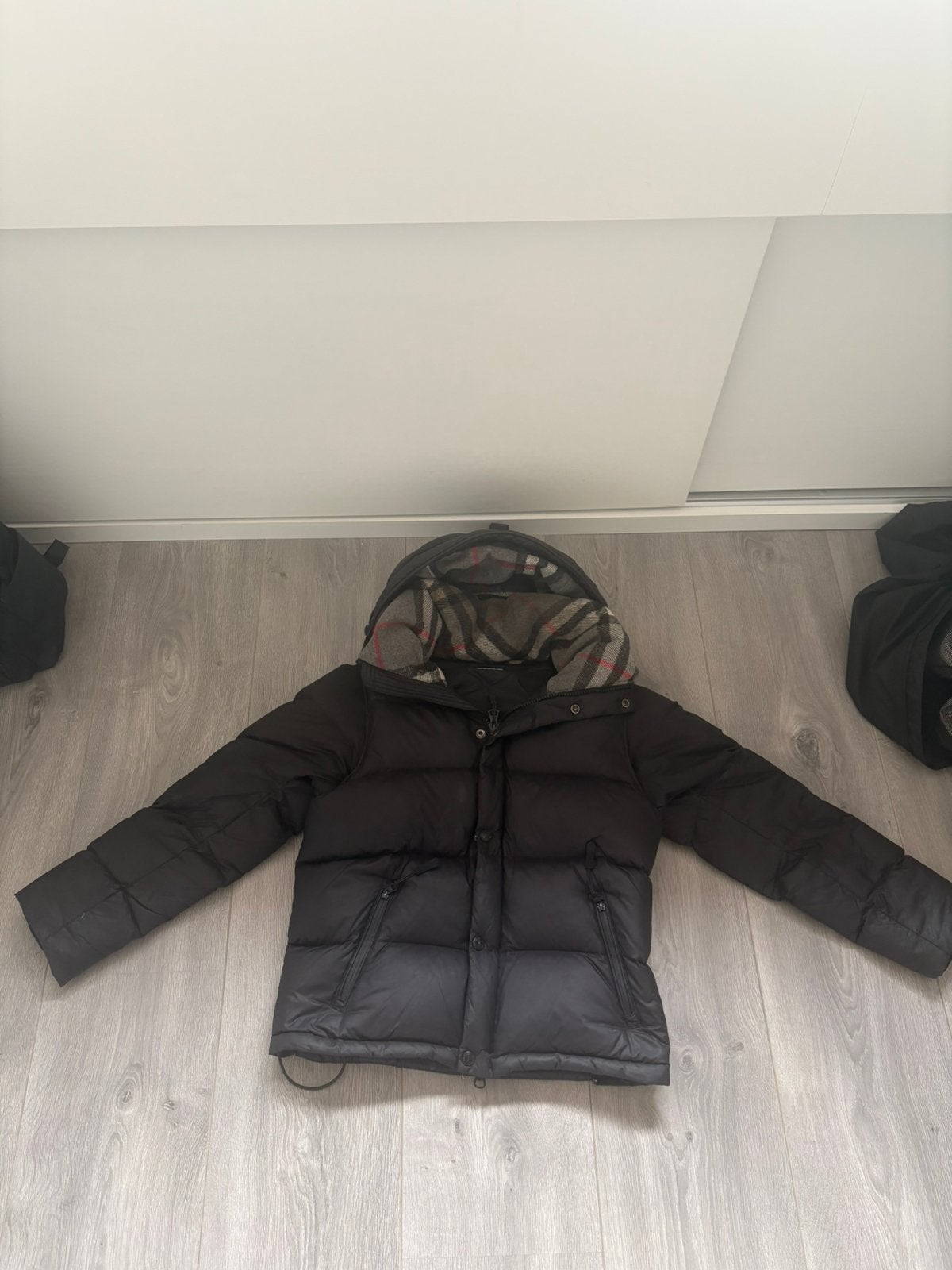 Burberry jas, Ophalen, Zo goed als nieuw, Zwart