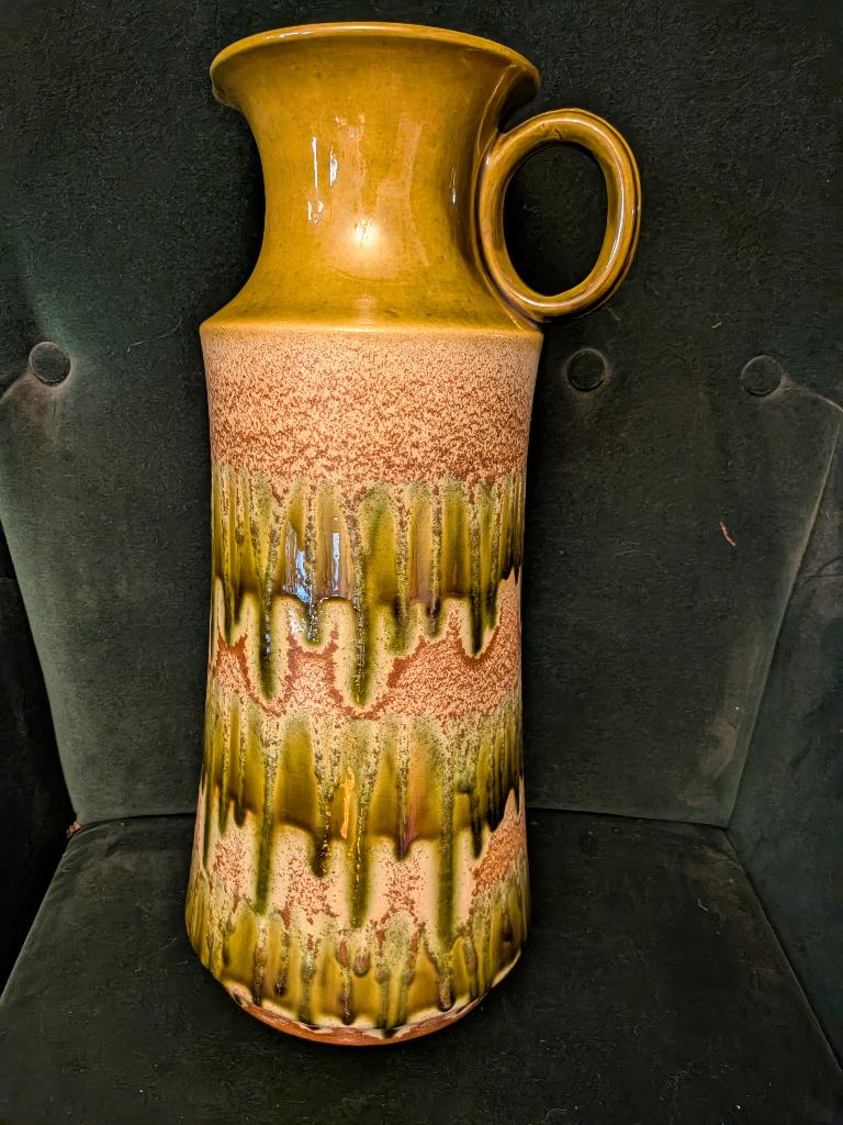 Vintage West-Germany "Fat Lava" keramische vaas, Scheurich, Ophalen of Verzenden