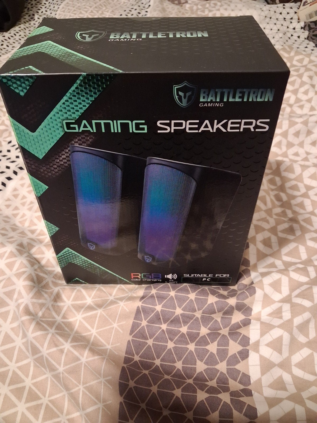 BATTLETRON GAMING SPEAKERS PC met LED-verlichting USB, Computers en Software, Ophalen, Nieuw, Audiokanaal 2, BATTLETRON Gaming