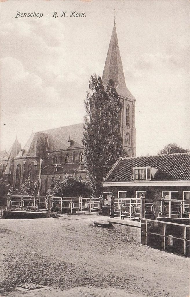 703-316-023 Benschop RK Kerk, Verzamelen, Ansichtkaarten | Nederland, Verzenden, Voor 1920, Utrecht