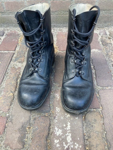 Legerkisten Kisten Schoenen Leger mt 40B, Zwart, Boots, Ophalen of Verzenden, Gedragen