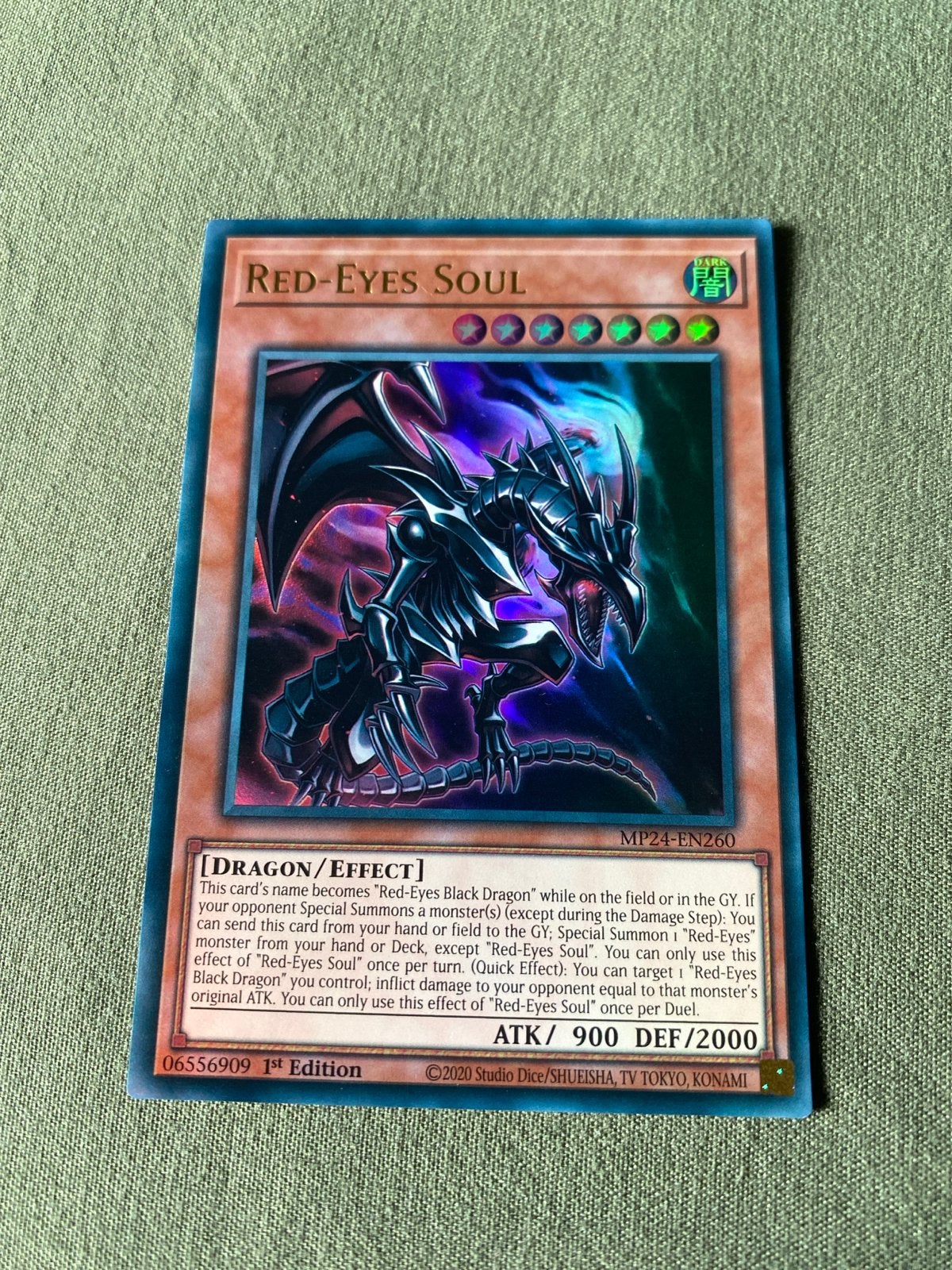Yu-Gi-Oh! Red-Eyes Soul MP24-EN260 1st Edition, Ophalen of Verzenden, Zo goed als nieuw