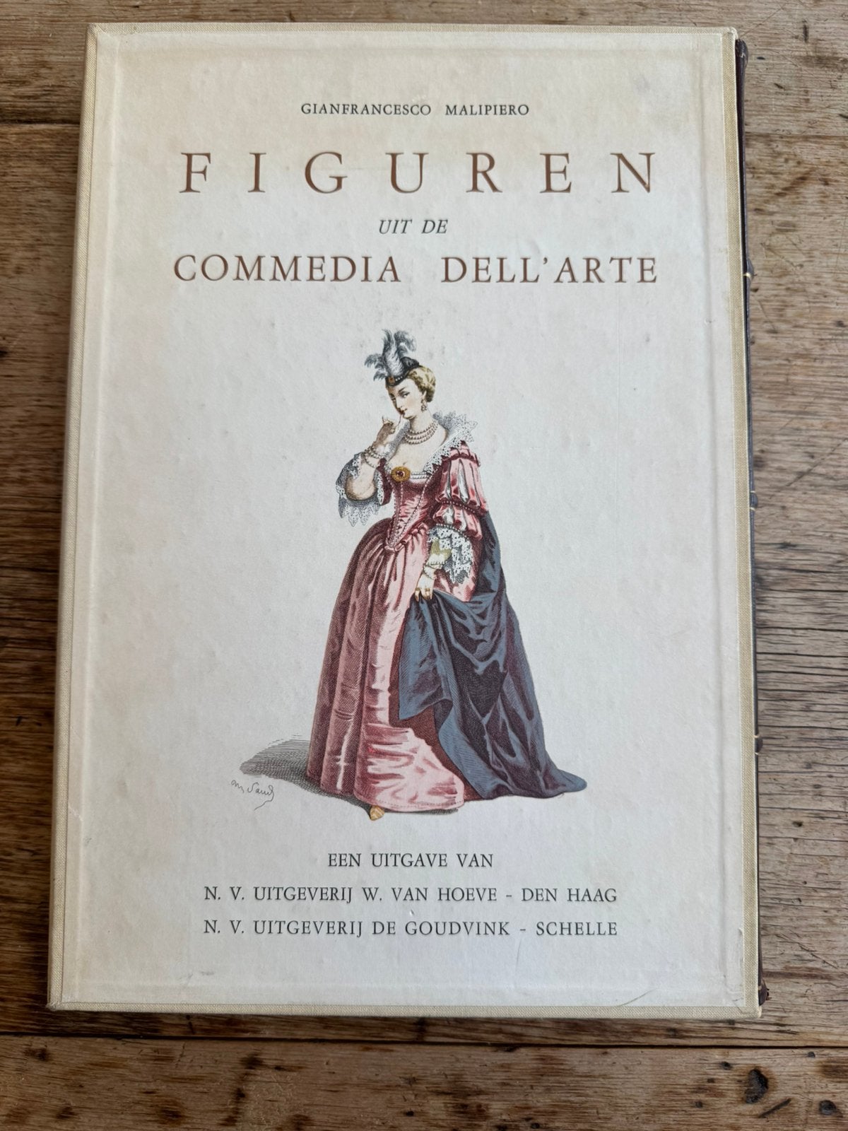 “Figuren uit de Commedia dell'arte" - gebonden in cassette, Verzenden