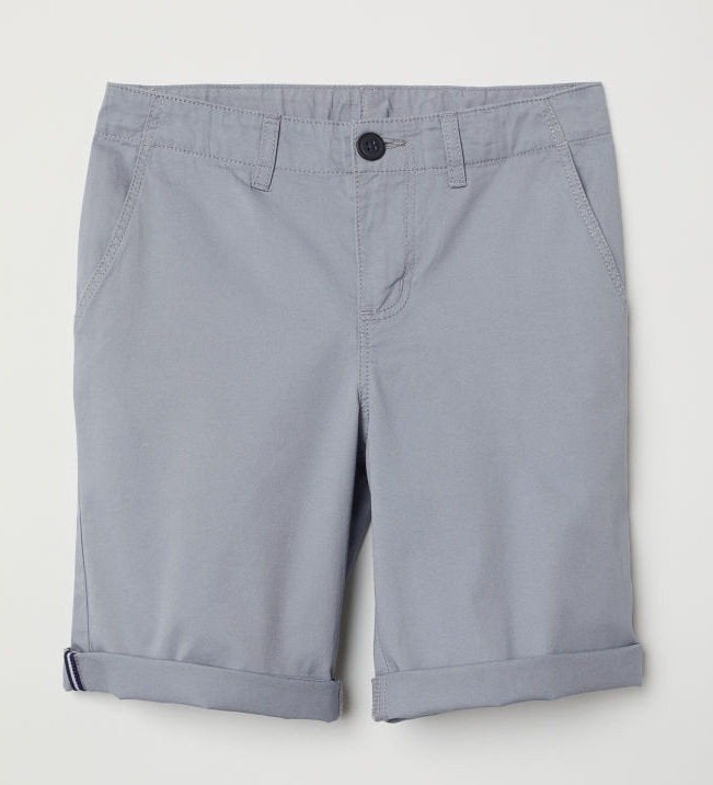 H&M lichtgrijs chinoshort short bermuda knickers broek 152, Broek, H&M, Nieuw, Ophalen of Verzenden