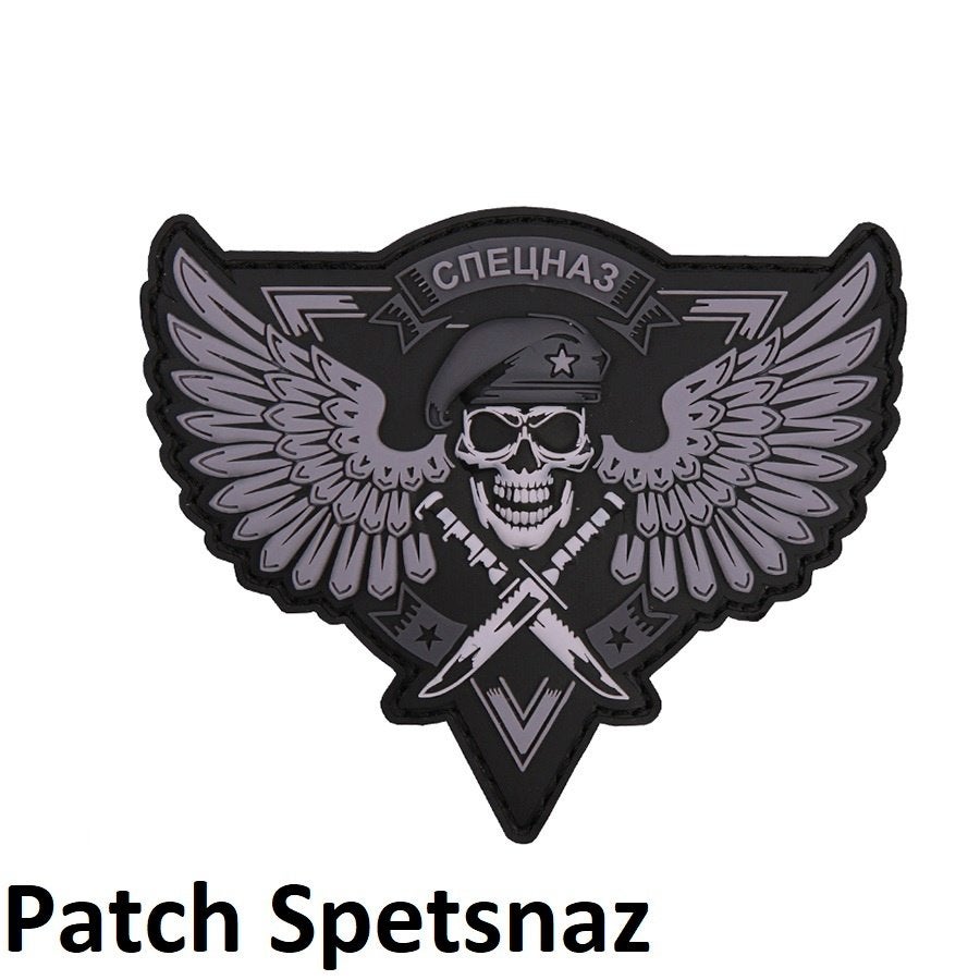 Embleem,Patch,PVC,3D,Spetznaz,Skull, Verzenden, Landmacht, Overige gebieden, Embleem of Badge