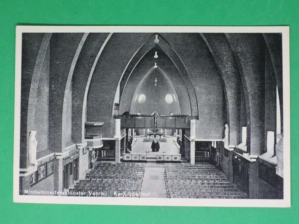 Venray Minderbroedersklooster Kerk interieur, Verzamelen, Verzenden, 1920 tot 1940, Ongelopen, Limburg