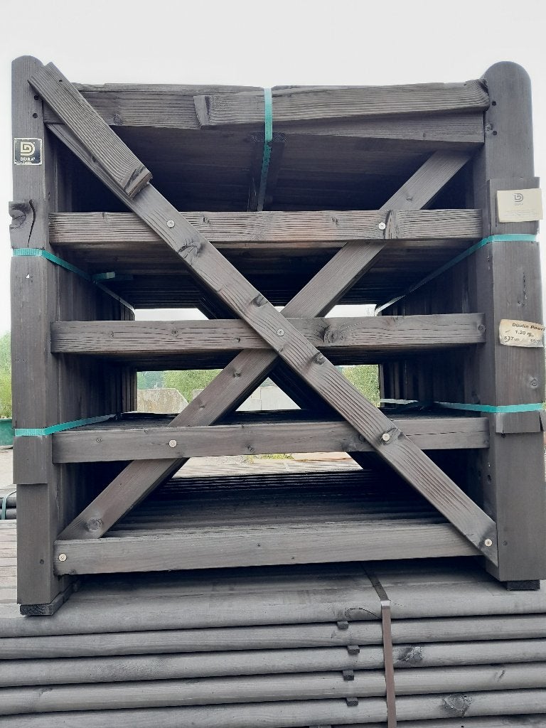 Loophekje, poortje, weidehek, houten hek, Dura2, landhek 120, Ophalen, 100 tot 150 cm, 100 tot 150 cm, Nieuw