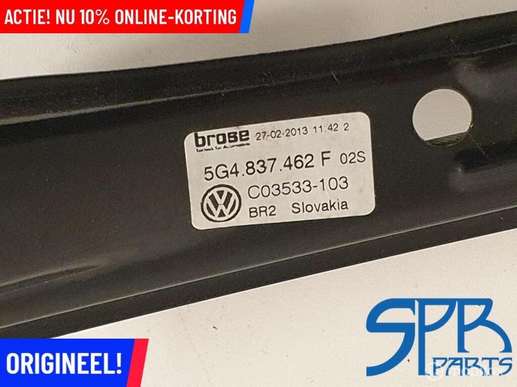 GOLF 7 VII Raammechanisme Rechtsvoor RECHTS VOOR 5G4837462F, Gebruikt, Volkswagen, Ophalen of Verzenden, Volkswagen
