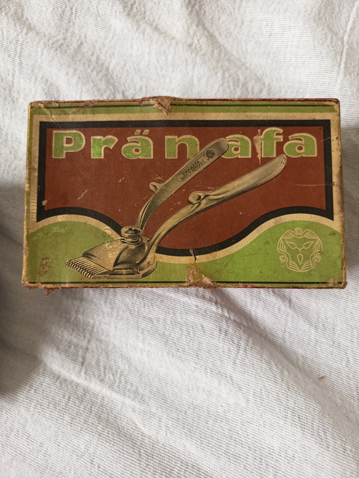 Vintage Pránafa handmatige tondeuse in originele doos, Ophalen of Verzenden