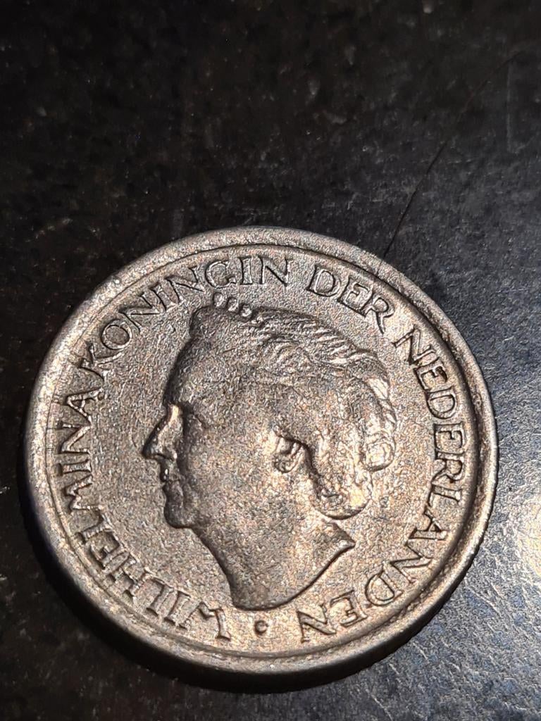 Kwartje Wilhelmina 1948, Ophalen of Verzenden, Koningin Wilhelmina, 25 cent, Losse munt