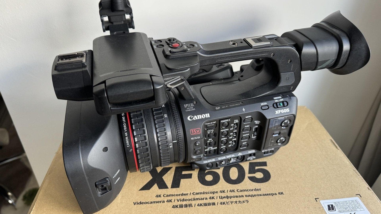 Canon XF605 Professionele 4K Videocamera * nieuw *, Audio, Tv en Foto, Videocamera's Digitaal, Externe microfoon, Canon, Overige soorten