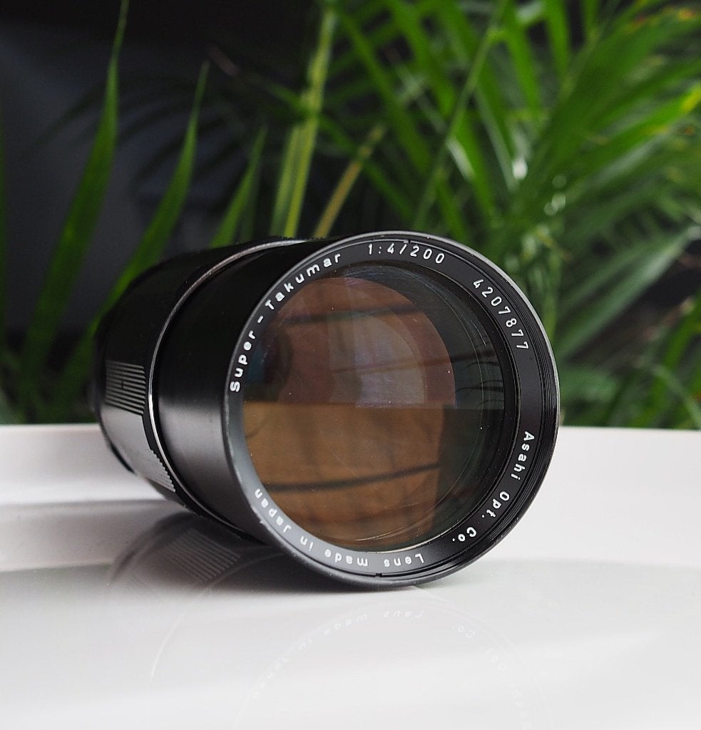 Asahi Super Takumar 200mm f4 M 42, Ophalen, 1980 tot heden, Lens of Lenzen