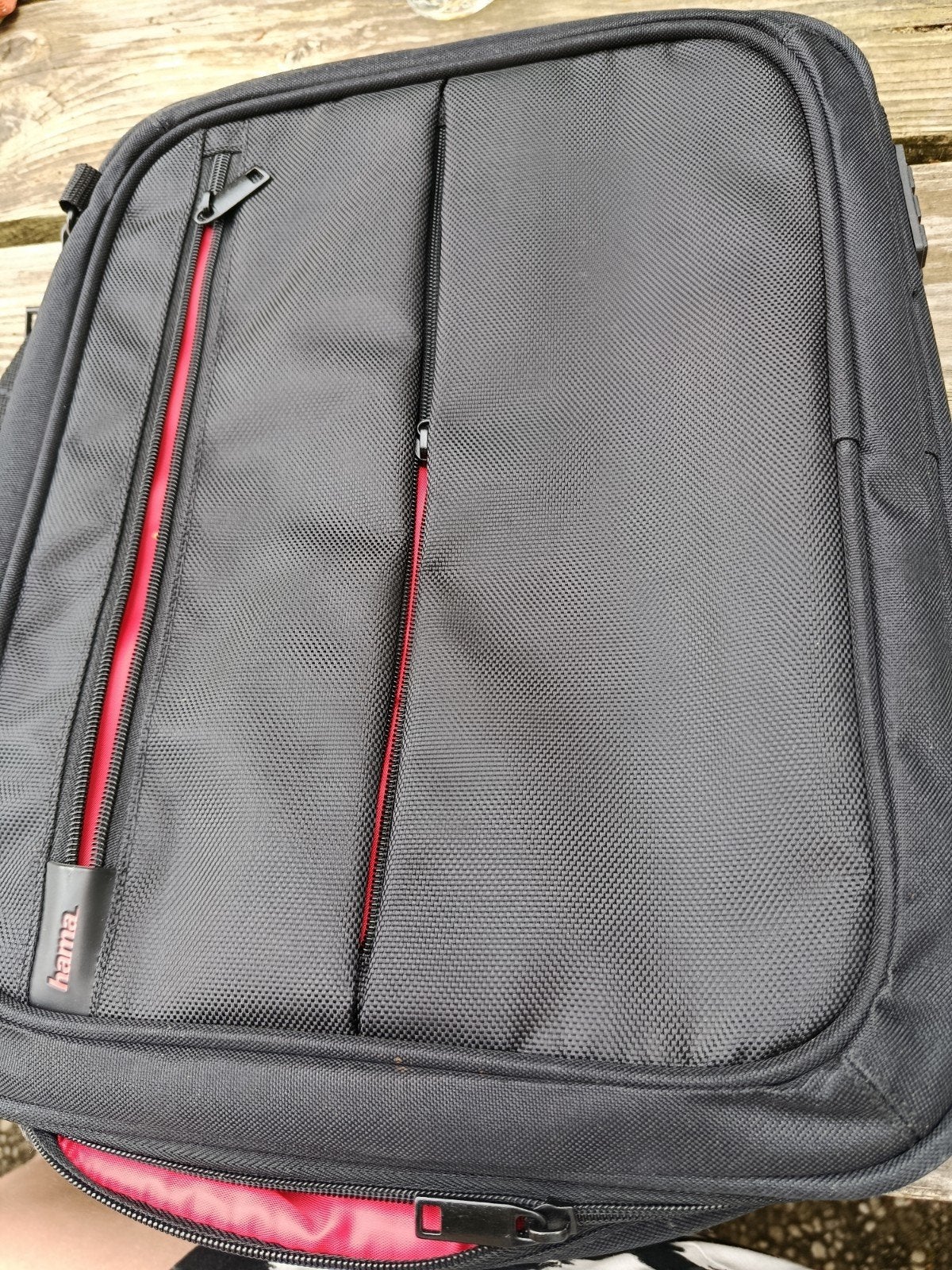 Hama Laptoptas Zwart/Rood - Nette Staat, Ophalen of Verzenden, Zo goed als nieuw