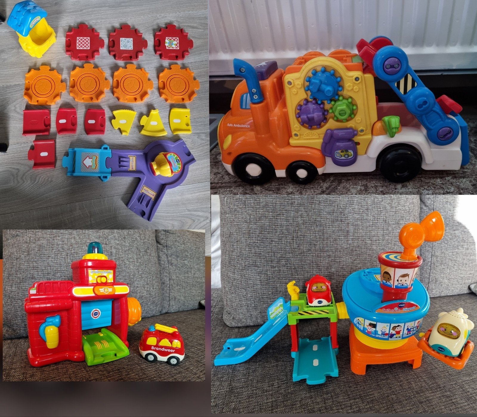 VTech Toet Toet Auto's: Brandweer en Vliegveld, Kinderen en Baby's, Ophalen of Verzenden, Gebruikt, 2 tot 4 jaar